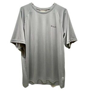 Columbia Sportswear T-Shirt Men's XL Grey Short Sleeve Lightweight Athletic Tee